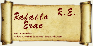 Rafailo Erac vizit kartica